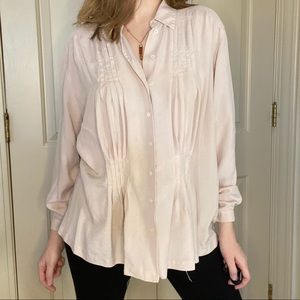Liz Claiborne Silk Pale Rose Blouse